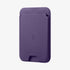 AMP02284 - MagSafe Card Holder Valentinus (MagFit) in black showing the card holder attached to back of device